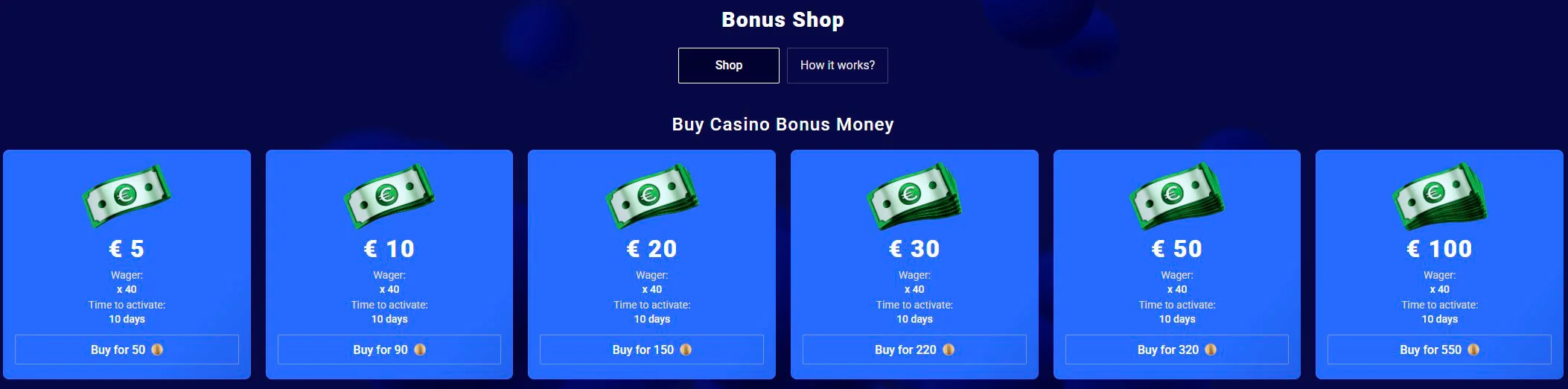 κατάστημα μπόνους frumzi casino